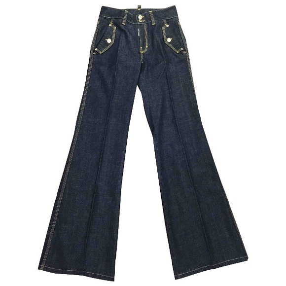 Ashley Stewart Denim - Ashley Stewart Wide Leg Dark Denim Wash Jeans
